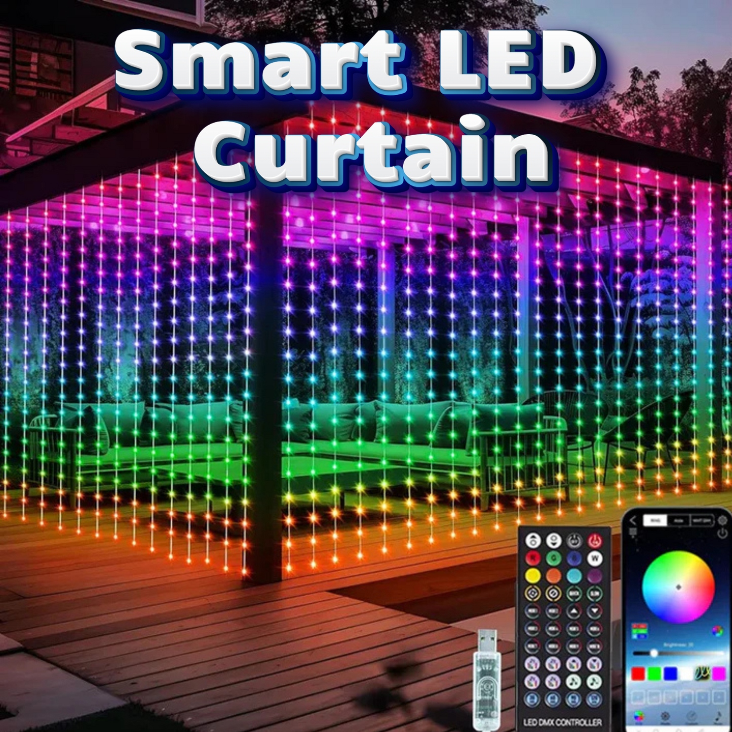 Smart LED Curtain Lights