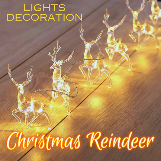 Christmas Reindeer String Lights  Decoration For Home