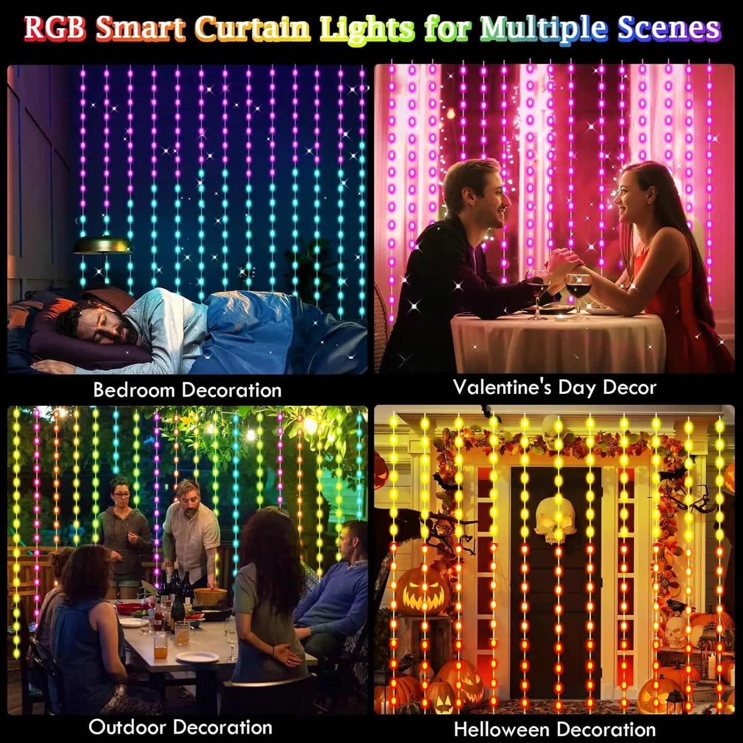 Smart LED Curtain Lights