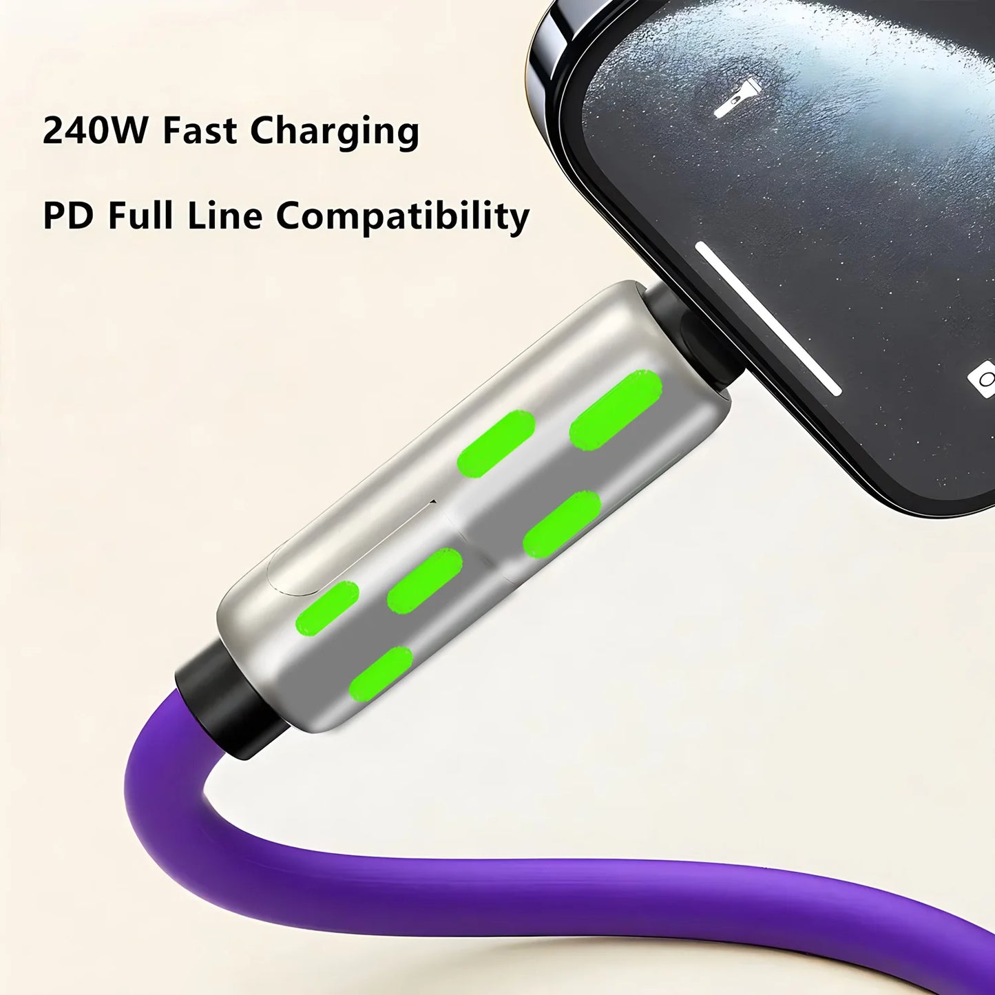 4-in-1 Multi Port Fast Charging Cable 3A USB /C to Type C/Phone