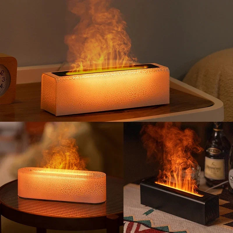 Essential Oil Aroma Diffuser Flame Air Humidifier