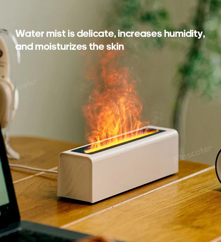 Essential Oil Aroma Diffuser Flame Air Humidifier