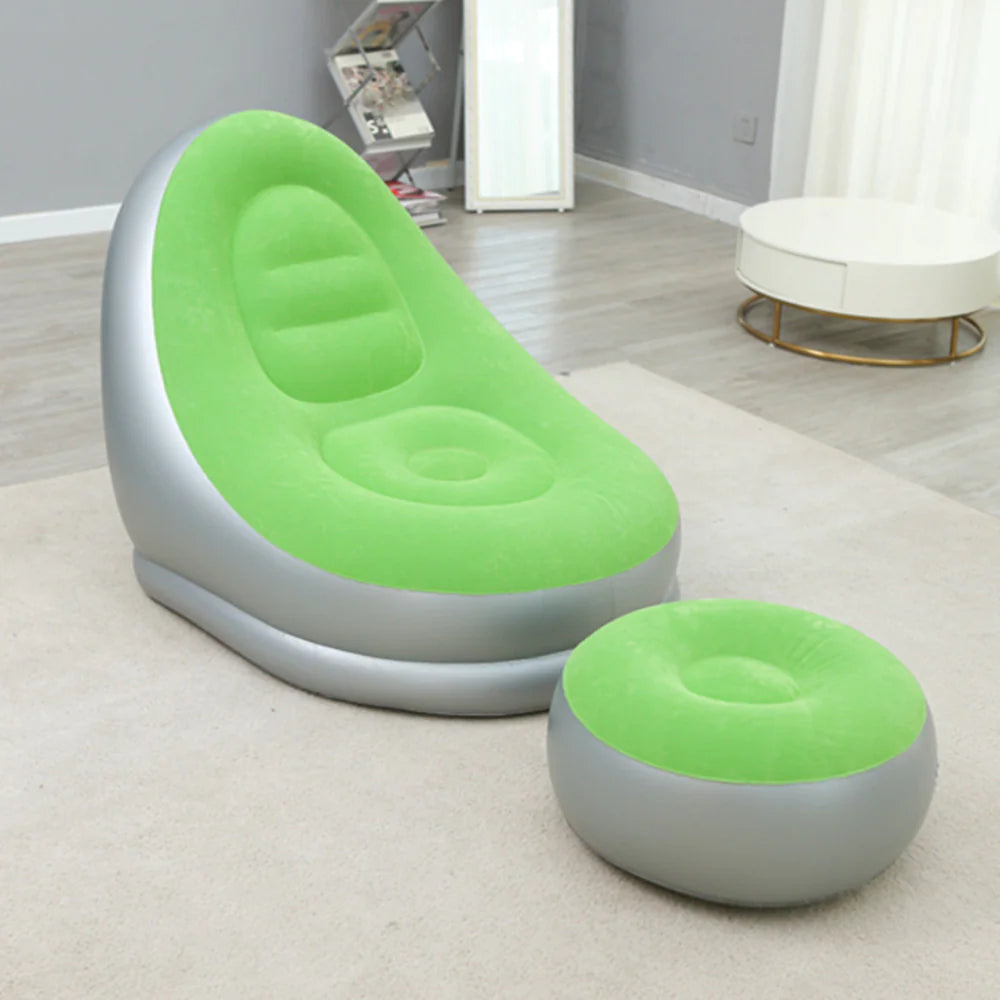 Lazy Sofa with Footstool