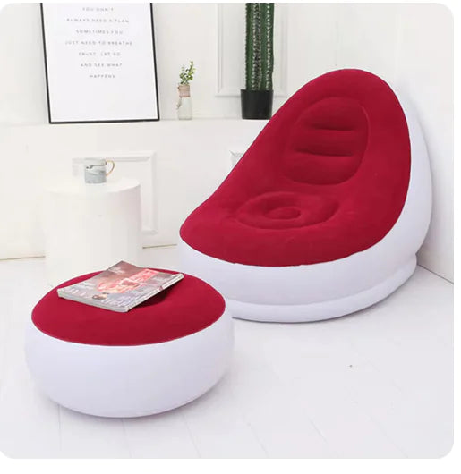 Lazy Sofa with Footstool